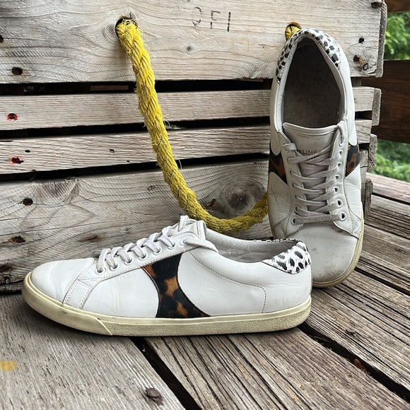Celine Triomphe TRO1L Animal Print Sneakers Size 40 (US 9.5) - Picture 5 of 15